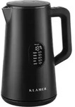 KLAMER Edelstahl Wasserkocher mit Temperatureinstellung 40-100&deg;C,...