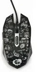 gembird Maus OPT WIRED LED 6 Tasten USB schwarz cartoon - Schwarz