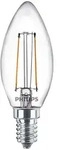 Philips Filament-Kerzenlampe, B35 E14, transparent, 25 W, 2 W, 25 W, E14, 250...