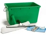 UNGER PRO Komplett-Set 5in1 Fensterreinigungs Set AKG16 - Wei&szlig;
