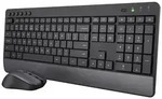 Trust Trezo, Volle Gr&ouml;&szlig;e (100%), Kabellos, RF Wireless, QWERTY, Schwarz, Maus