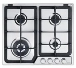 De&rsquo;Longhi PFI 46 GH, Edelstahl, Integriert, 60 cm, Gaskochfeld, Edelstahl, 4