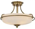 Griffin Zeitgen&ouml;ssischer Kronleuchter Metall Antikmessing 3 Lichter E27 - Gold