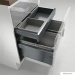 NABER 8013373 Abfallsammler 44 (2x22) Liter Cox&reg; Base 360 S/600-2 mit Base-Board,