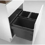 Naber 8013305 Abfallsammler Cox&reg; Base 360 S/600-3 ohne Biodeckel, anthrazit / 60 cm