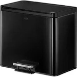 EKO - Essential 2 Recycler Treteimer 15+15 Liter - Steel Polypropylene - Schwarz -