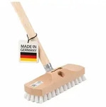 BawiTec Schrubber 22cm Schrubberb&uuml;rste ppn-wei&szlig; Scheuerb&uuml;rste Stiel B&uuml;rste -