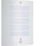 BRILLIANT Au&szlig;enwandleuchte mit Bewegungsmelder Todd wei&szlig; IP44 E27 60 Watt g. f.