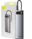 Baseus 11W1 Multifunktionaler Hub Usbc-3Xusb/Usbc Pd 100W/Aux/Vga/2Xhdmi/Rj45 - Grau