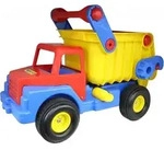 WADER Truck No. 1 Lastwagen LKW Kipper mit Gummireifen