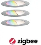 Paulmann Plug & Shine LED Bodeneinbauleuchte Floor 3er-Set - Silber