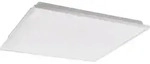 HERRORA-Z Wand-/Deckenleuchte Lampe Beleuchtung - L59,5 x B59,5 x H4 cm - wei&szlig; -