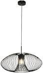 Fassa Pendelleuchte, &Oslash; 60 cm, schwarzes Metall, E27-Fassung (40 W), Industriedesign,