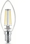 Philips Filament-Kerzenlampe, B35 E14, transparent, 40 W, 4,3 W, 40 W, E14, 470...