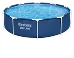 Bestway&reg; Steel ProTM Frame Pool ohne Pumpe &Oslash; 305 x 76 cm, dunkelblau, rund - Blau