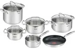 Tefal Kochgeschirr-Set Duetto+ 10-teilig - G732SA55 - Silber