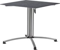 Sieger Gastro Tisch Polytec S&auml;ulenklappgestell 80x80 cm