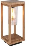 Globo Lighting Au&szlig;enleuchte Aluminium Druckguss holzoptik, 1x E27 LED - Braun