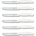 Victorinox | Tafelmesser Set | Swiss Classic Wei&szlig; | 6-teilig | optimaler