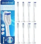 8er demirdental Extra Soft Aufsteckb&uuml;rsten f&uuml;r Philips Sonicare | Wei&szlig; - Wei&szlig;