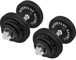 Guss Kurzhantel-Set 60Kg (2x30) Hantelscheiben Hantelset - Schwarz