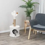 TRIXIE 44414, Katzenkratzbaum, Freistehend, Braun, Wei&szlig;, Holz, Polyester, 36 cm -