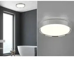 Trio LED Deckenleuchte Clarimo &Oslash; 33cm Silber Chrom - Silber