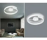 LED Deckenleuchte PARMA Metall Wei&szlig; 3 Stufen Dimmer - Ring &Oslash;50cm - Wei&szlig;