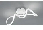 LED Deckenleuchte PERUGIA Metall Wei&szlig; matt 3 Stufen Dimmer, 60cm breit - Wei&szlig;