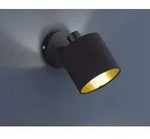Reality Leuchten 1er Spot Tommy schwarz/gold - Schwarz