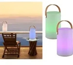 2 LED OUTDOOR Akku Tischlampen mit Farbwechsel Tischleuchten kabellos ohne...