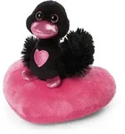 NICI Pl&uuml;sch Love Schwarzer Schwan mit Herz 10cm, GR&Uuml;N - Schwarz