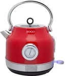 SOGO Bollitore senza filo Protezione da surriscaldamento Custodia Cool-Touch Rosso -