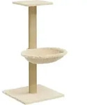 vidaXL Kratzbaum mit Sisal-Kratzs&auml;ule Creme 74 cm - Creme