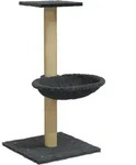 vidaXL Kratzbaum mit Sisal-Kratzs&auml;ule Dunkelgrau 74 cm - Grau