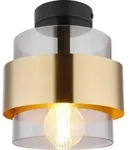 Globo Lighting Deckenleuchte Metall schwarz matt, 1x E27 - Schwarz