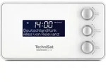 TechniSat DIGITRADIO 50 SE | DAB+ & UKW Uhrenradio mit Radiowecktimer - Wei&szlig;
