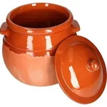 MamboCat Tontopf mit Deckel Eintopf Rum-/Gurkenglas 4,5 Liter Mediterran Unikat