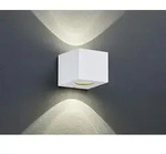 Reality Leuchten LED Au&szlig;en-Wandleuchte Cordoba wei&szlig; matt Up- & Downlight - Wei&szlig;