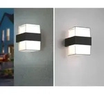Reality Leuchten LED Au&szlig;en-Wandleuchte Molina anthrazit Up- & Downlight - Grau