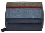 Bench Geldb&ouml;rse RFID Schutz Leder 10 cm - Blau