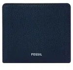FOSSIL Leder Geldb&ouml;rse Logan RFID Small Bifold Insignia Blue dunkelblau - Dunkelblau