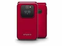 Emporia V228 JOY rot Handy (Seniorenhandy, Klapp, Große Tasten)