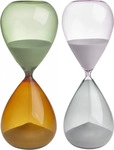 Sanduhren aus Glas TFA 18.6010 Designsanduhr Zeitmesser Timer - Orange/Gr&uuml;n