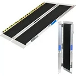 TRUTZHOLM Rollstuhlrampe 122 cm Traglast 272 kg Alu klappbar Antirutsch beschichtet