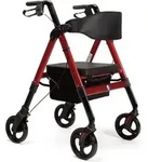 XXL Rollator GOLIAT mit verstellbarer Sitzh&ouml;he, bis 200 kg - Rot