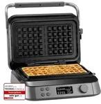 KLAMER Waffeleisen belgische Waffel, Waffeleisen doppelt mit 7 Stufen und 5
