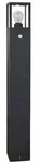 Lucande Wegeleuchte Klemens, 90 cm, Sensor, anthrazit, E27 - Schwarz