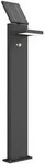 Lucande LED-Solarwegelampe Silvan, 100cm, Sensor, anthrazit - Schwarz