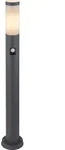 Globo Lighting Au&szlig;enleuchte Edelstahl anthrazit, 1x E27 - Schwarz